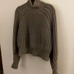 Thick knit turtleneck sweater